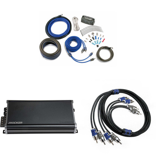 KICKER CXA660.5 5-Channel Amplifier & 4AWG Amp Install Kit ( Includes RCAS )