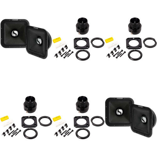 Kicker ST-Series PA ST3TW 1" Bullet Tweeter & ST9MR8 9" Mid Range Bundle ( 4 tweeters )