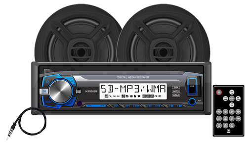 DUAL MCP103B - Digital Media Receiver with SD Card, USB Inputs and 6.5" Speakers - Used, Good