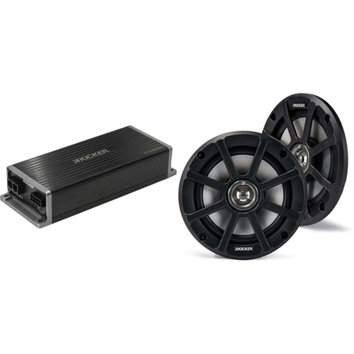 Kicker 6.5" Fairing Speaker Upgrade Kit Compatible with 2015 & UP Harley Road Glide (2 Ohm )