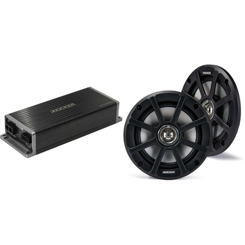 Kicker  6.5" Fairing Speaker Upgrade Kit Compatible with 2014 & UP Harley Electra Glide, Street Glide, & Ultra Glide (4 ohm )