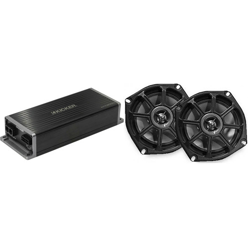 Kicker 5.25" Fairing Speaker upgrade Kit Compatible with 1996 - 2013 Street Glide (2 ohm )