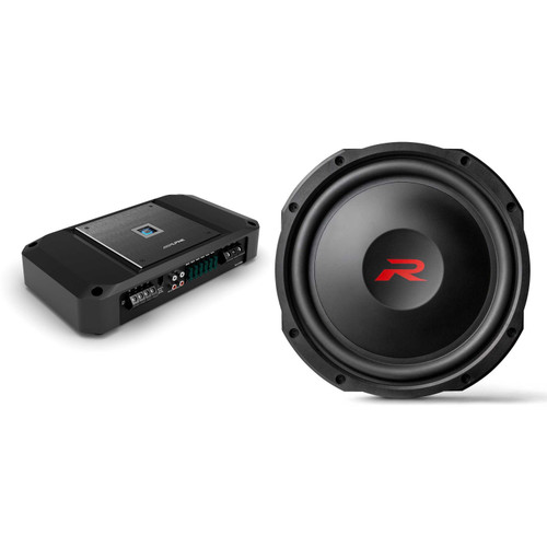 Alpine RS-W12D2 12" Shallow R-Series Sub w/ R2-A150M Mono Amp Bundle