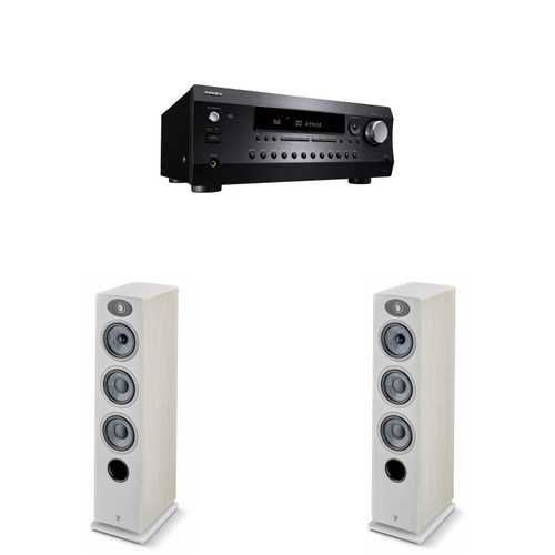 Focal Vestia No2 Light Wood 3-Way Floorstanding Speaker Pair with Integra B-DRX2.4 AV Receiver Bundle