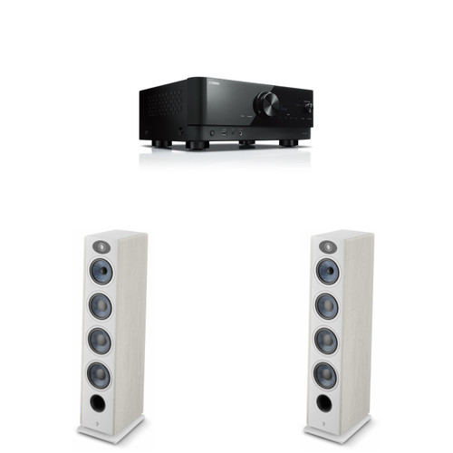 Focal Vestia No3 Light Wood Floorstanding Speakers Pair + RX-V4ABL 5.2 Receiver Bundle