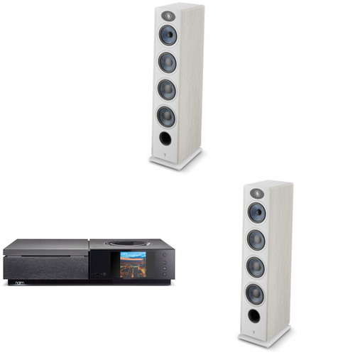 Focal Vestia No3 Light Wood Floorstanding Speakers (Pair) & Naim Uniti Star Amplifier Bundle