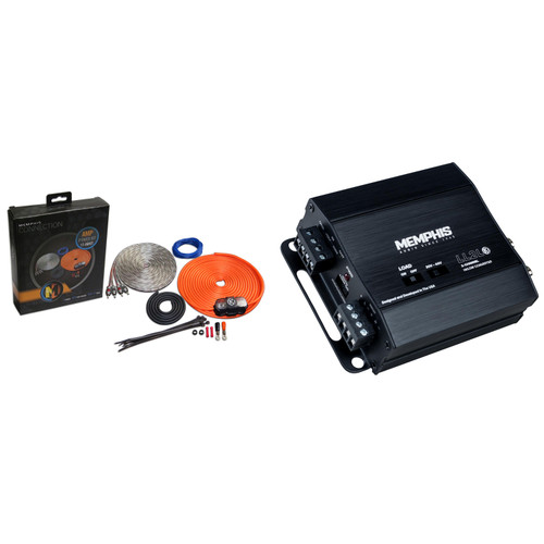 Memphis Audio 8GKIT 8-Gauge Amp Install Kit -AFS Fuse Holder and LL2L 2 CH Line out Converter