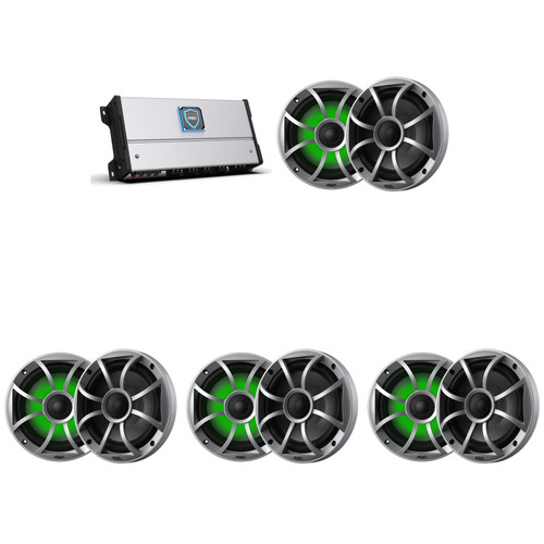Wet Sounds HTM-8 - HTM Series 1200 Watt Full-Rang… With 4 pairs