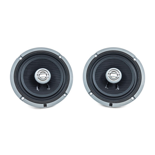 Kenwood XM65F 6.5" Coaxial Speakers, Front Application, 2-ohm, 150 Watts RMS Power Handling, Water Resistant, Designed for Select 2014+ HD Motorcycles, Street Glide Replacement Grilles Included - Used, Acceptable