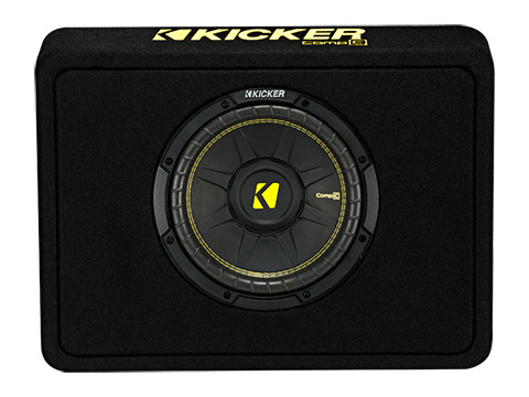 Kicker TCWC102 CompC 10" Subwoofer in Thin Profile Enclosure 2-Ohm - Open Box