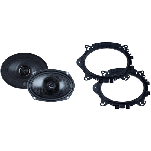 Memphis Audio MS69V 6x9" Convertible Set with OEMBKT69 Vehicle Specific 6X9" Speaker Adaptors