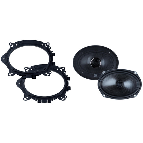 Memphis Audio MS69MV - MClass 6x9" Oversized Convertible Mid Woofer with OEMBKT69 Vehicle Specific 6X9" Speaker Adaptors