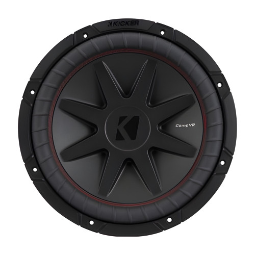 Kicker 52CVR12 CompVR 12-Inch (300mm) Subwoofer, 4-Ohm DVC Bundle