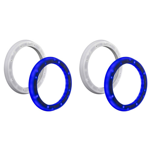 Kicker (2 Pair ) 51KLSR88 - 8.8-Inch to 8-Inch LED Adapter Ring For Marine Speakers
