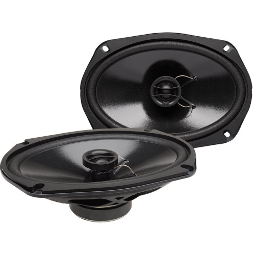 PowerBass S-6902T - 6x9" Shallow Mount Coaxial OEM Speakers - Pair - Used, Acceptable