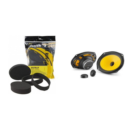 JL Audio C1 6x9" Component Set with RKFR Foam Fast Ring Speaker Enhancement Kit
