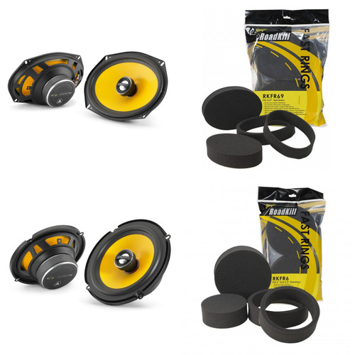 JL Audio C1 6.5" & 6x9" Coaxial with RKFR Foam Fast Ring Speaker Enhancement Kit