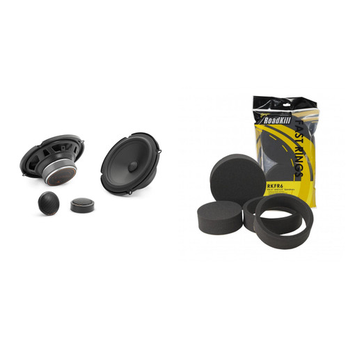 JL Audio C1 6.5" Silk Edition Component Set with RKFR Foam Fast Ring Speaker Enhancement Kit