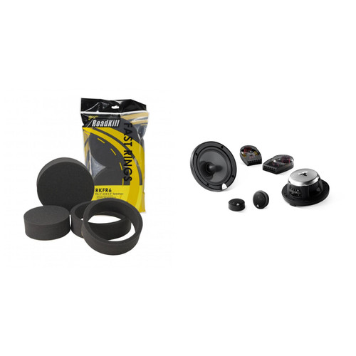 JL Audio C3 6" Component Set with RKFR Foam Fast Ring Speaker Enhancement Kit