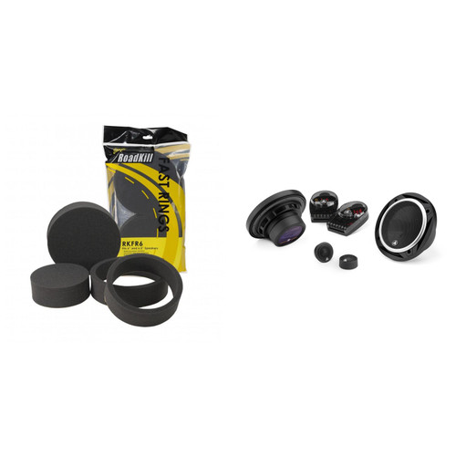 JL Audio C2 6" Component Set with RKFR Foam Fast Ring Speaker Enhancement Kit