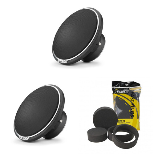 JL Audio C7 ( 1 pair ) 6.5" Component drivers with RKFR Foam Fast Ring Speaker Enhancement Kit