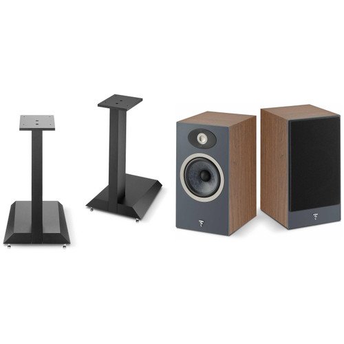 FOCAL THEVA/VESTIA N1 STANDS And THEVA N1 BOOKSHELVES(PAIR) - DARK WOOD