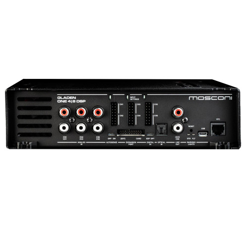 Mosconi Gladen ONE 4|8 DSP - 4-Channel Class AB amplifier with 8