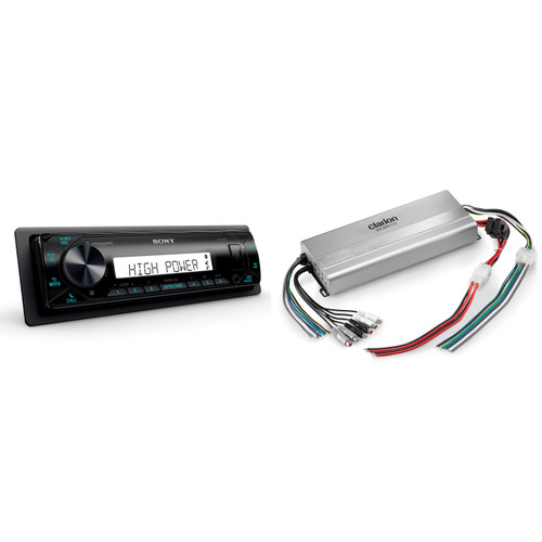 Sony DSX-M80 High Power Marine Media Receiver With XC2510 5-Ch. Marine Amplifier