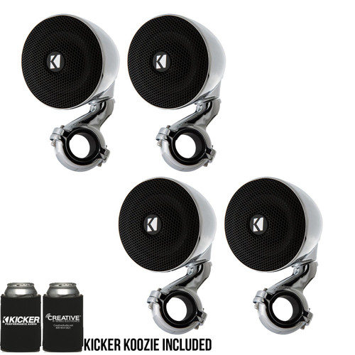 Kicker PSM3 Weather-Proof Enclosed Mini System, 2-Ohm bundle
