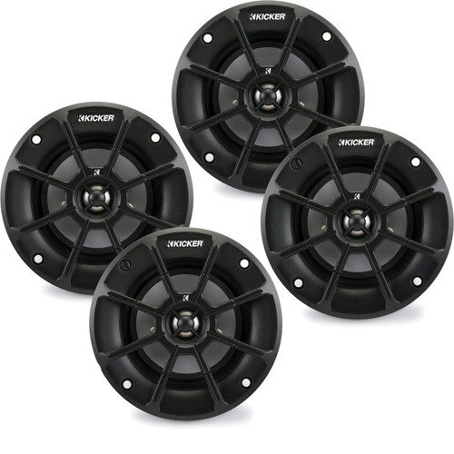 Kicker 4 Inch PS-Series Powersports Speakers 40PS42 bundle