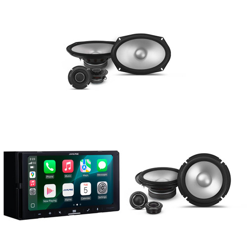 Alpine iLX-W770 Digital Multimedia Receiver & 1 Pair Alpine S2-S65C Type S 6.5" Comp, S2-S69C Type S 6x9 Comp.