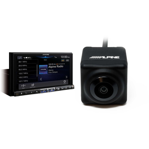 Alpine iLX-507 7-inch Digital Multimedia Receiver with HCE-C1100 Backup Camera Bundle