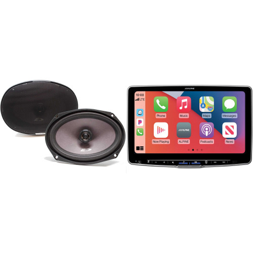 Alpine ILX-F511 Halo11 11" Multimedia Touchscreen Receiver & 1 Pair Alpine SXE-6926S 6x9 Coax Speakers