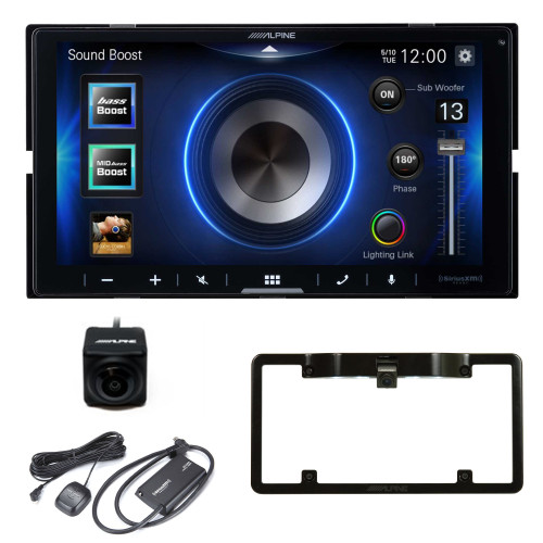 Alpine iLX-W670 with Apple CarPlay, Android Auto Includes Back up Camera, License Plate Fame, SXV300 Sirius XM Tuner