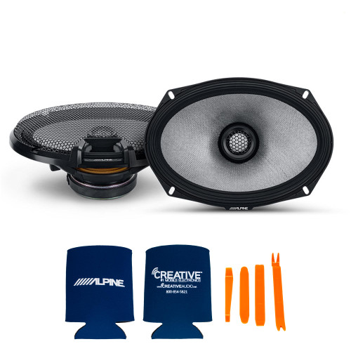 ALPINE 6x9インチ スピーカー 6990 ペアと音響セット Alpine 6x9