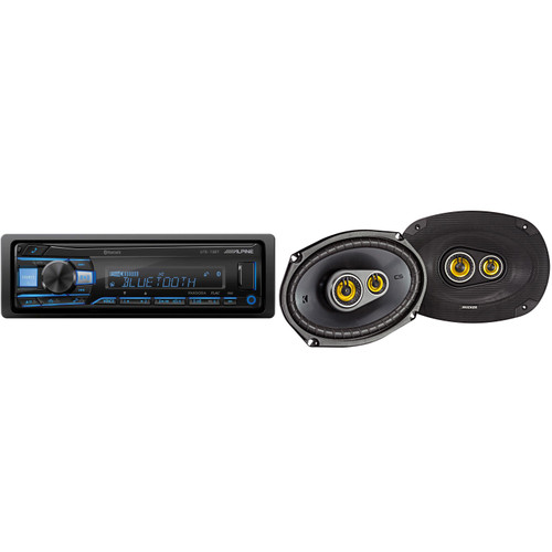 Alpine UTE-73BT Bluetooth Receiver (No CD), a Pair of  43CSC6934 6x9" Speakers - Used Open Box