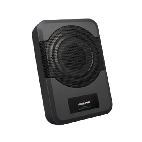 Alpine PWE-S8 Compact 8-Inch Powered Subwoofer System & KTA-450 4
