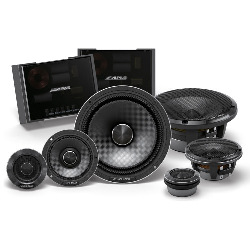 Alpine HDZ-653 Status Hi-Res 6.5” 3-Way Component Speaker Set with