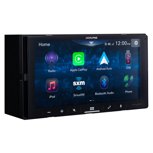 Alpine iLX-W670-S Digital Multimedia Receiver with CarPlay and Android Auto Compatibility and SWC Adapter