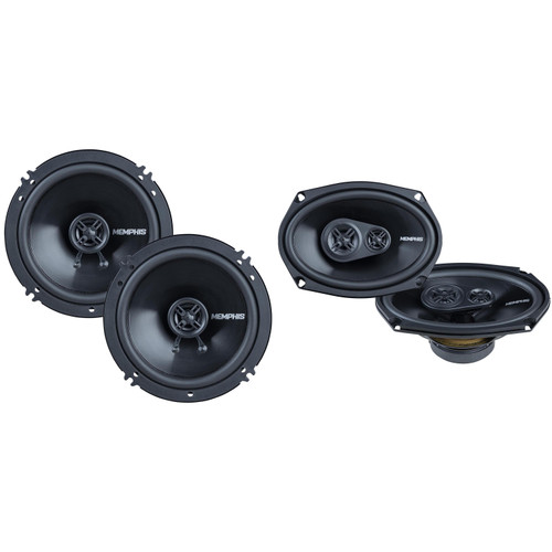Memphis Audio SRX62V Street Reference Series 6.5" 2-Way Coaxial Pair Speakers & SRX693V Street Reference Series 6x9" 3-Way Coaxial Pair Speakers
