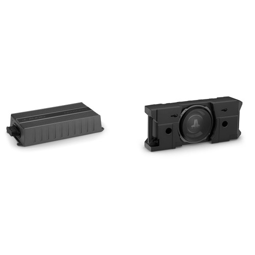 JL Audio Stealthbox® Enclosed Tailgate Subwoofer for JL Jeep Wrangler w/ Weather Proof Amplifier Bundle ( SBX-J-JLTAILGT/12TW3 , MX500/1)