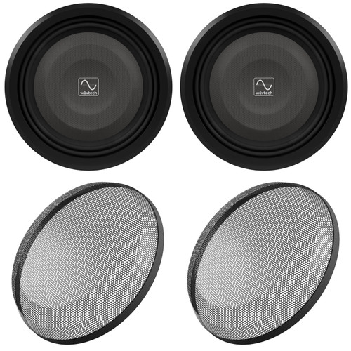 (2)WAVTECH THINPRO12-4 WOOFER WITH GRILLE'S