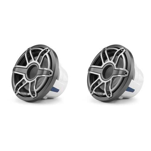 JL Audio Marine ( 2 ) 10-Inch M6 Marine Infinite Baffle Subwoofer, Gunmetal & Titanium, Sport Grille - SKU: M6-10IB-S-GmTi-4