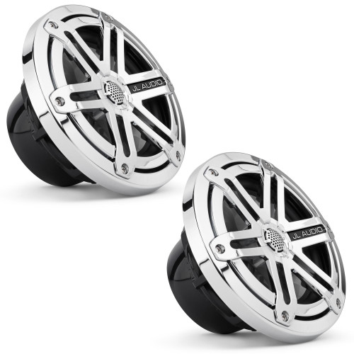 JL Audio MX650-CCX-SG-CR Chrome Sport Marine Speaker OEM brown box packaged sold as a pair black badge