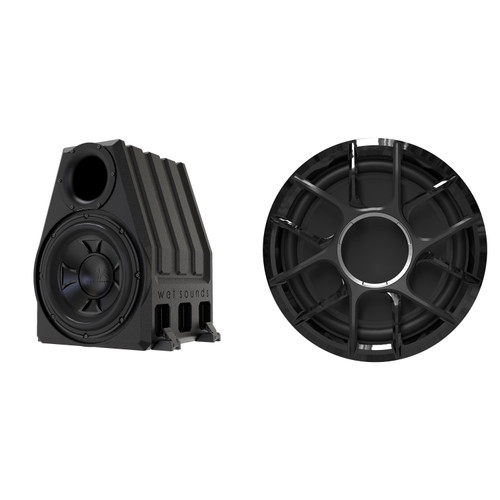 Wet Sounds Zero Series 2Ω 12” Subwoofer w/ XZ Black Grille (ea) with Wet Sounds PORTED-12-ENC 12" Rotomold Ported Enclosure for XXX, REVO, ZERO