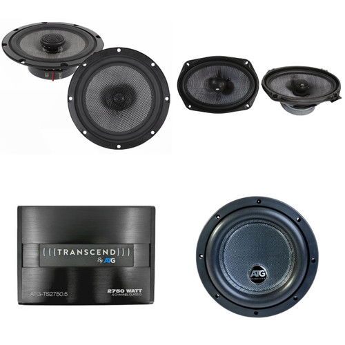 ATG Audio TS2750.5 5‑Channel Amplifier + TS8X2.4 + TS602 6.5" Coaxial + TS692 6×9″ Coaxial Speaker Bundle – Full-System Car Audio Kit