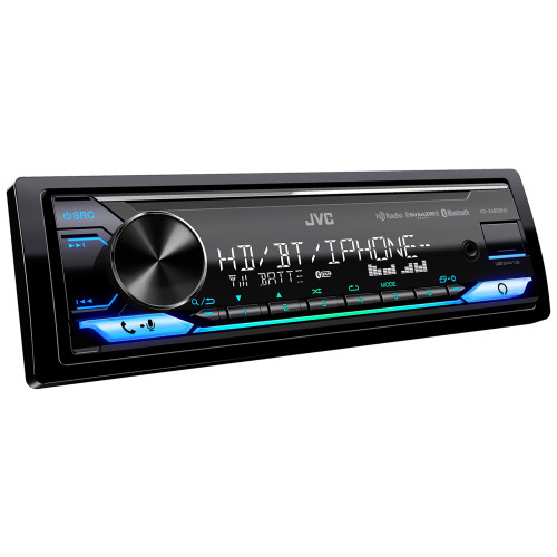 JVC KD-X480BHS Digital Media Receiver featuring Bluetooth / USB / HD Radio/ SiriusXM / Amazon Alexa / 13-Band EQ / Variable-Color Illumination / JVC Remote App Compatibility - Used, Good