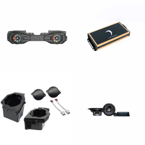 Diamond Audio Amplified Speaker Upgrade Bundle Compatible with 18-23 Jeep JL/JT - VSPJP8, STXJLPOD, DES65C, Micro84u