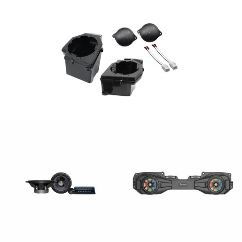 Diamond Audio Speaker Upgrade Bundle Compatible with 18-23 Jeep JL/JT- VSPJP8, STXJLPOD, DES65C