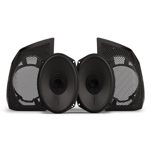 Rockford Fosgate HD24BL69 6x9” Full Range Coaxial With Bag Lid Cut Adapters For 2024+ Models, Grilles Included